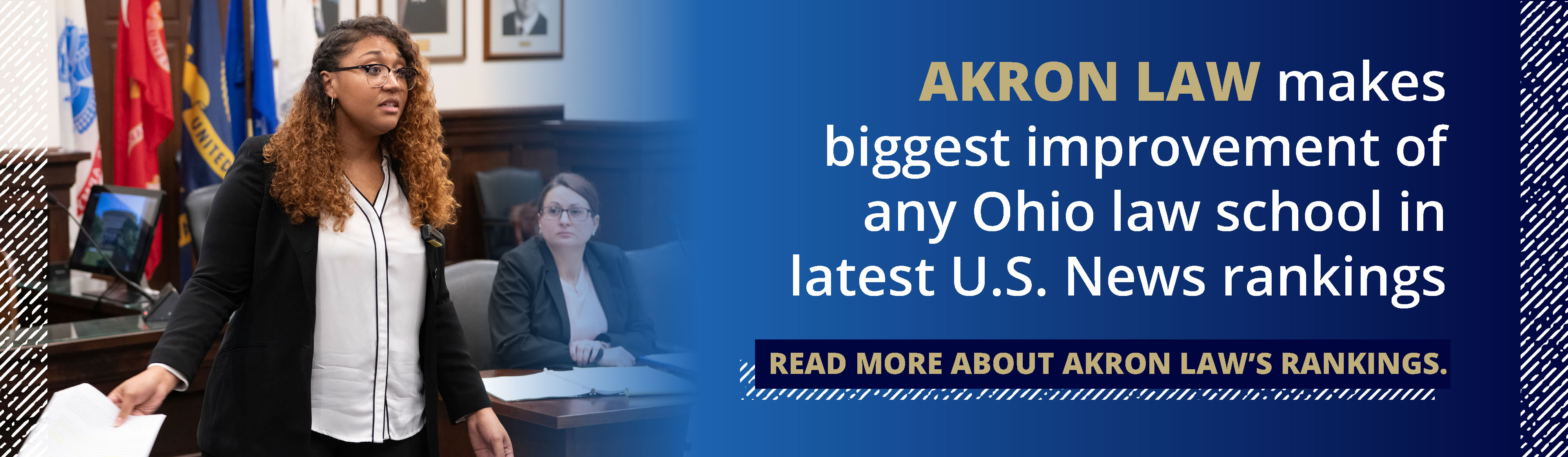 Law students and Akron law faculty at The University of Akron School of Law